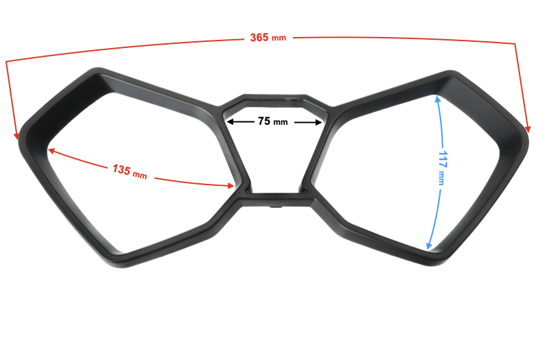 Obudowa licznika góra czarna Barton B-max