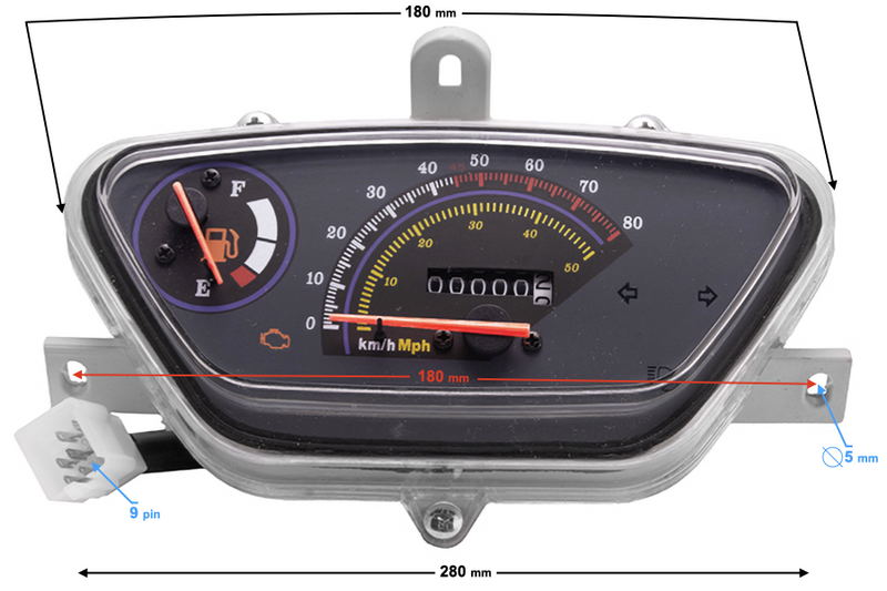 Licznik prędkościomierz do skutera Barton 21 2 Gy6