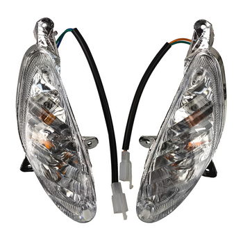 Kierunkowskazy przednie prawy + lewy białe z homologacją Wilga