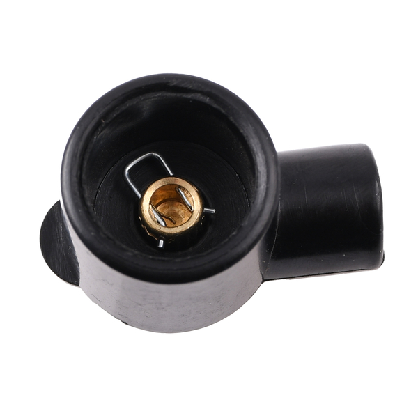 Fajka świecy zapłonowej bakelit czarna 90 st. krótka 17mm