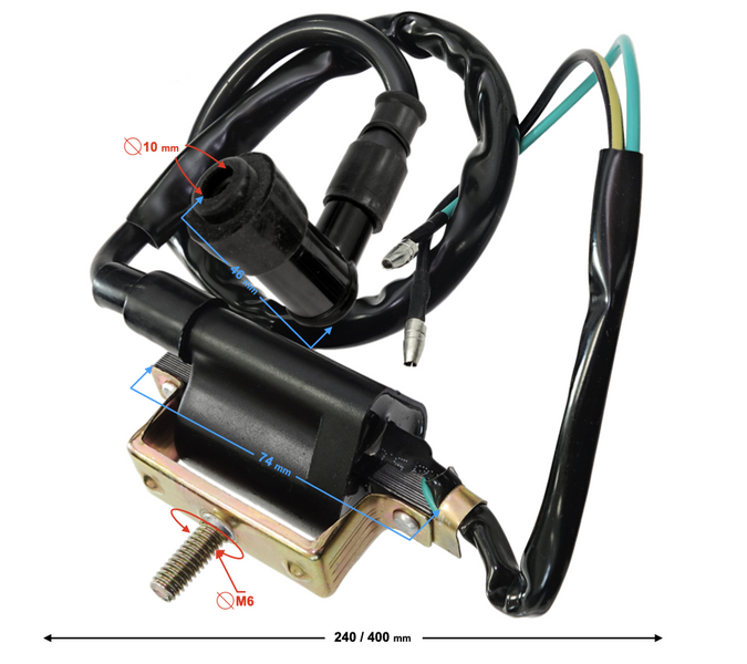 Cewka zapłonowa z fajką quad atv 110 skuter motorower