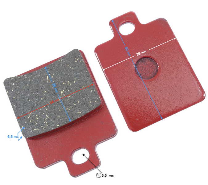 Klocki hamulcowe przednie Piaggio Gilera Derbi CPI