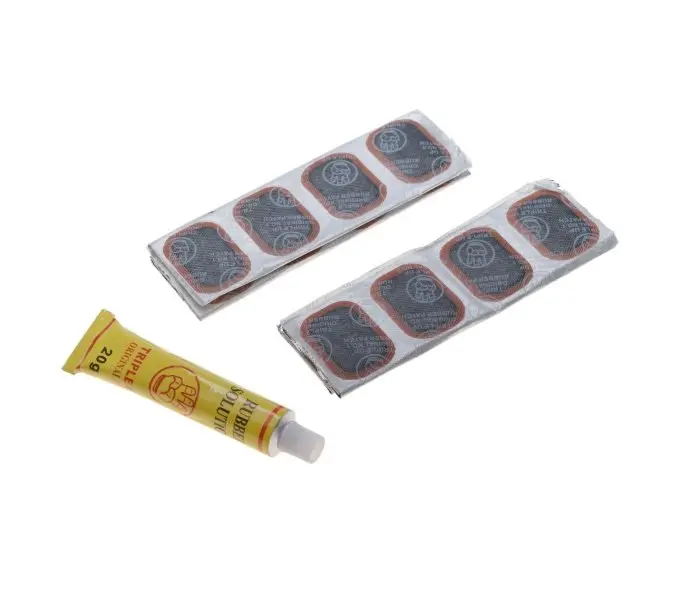 Zestaw naprawczy dętki łatki 48 sztuk + klej 20g