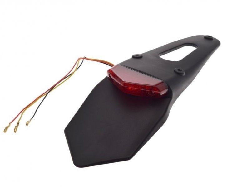 Lampa tył led z błotnikiem czerwony klosz cn