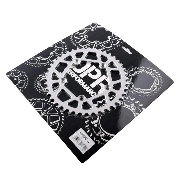 Zębatka tył 42z 420 aluminiowa srebrna Simson S53 DPR Performance