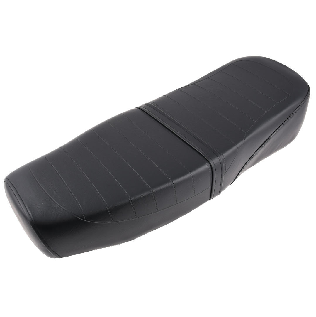 Siedzenie pikowane czarne z paskiem Simson S51 Enduro DPR Classic