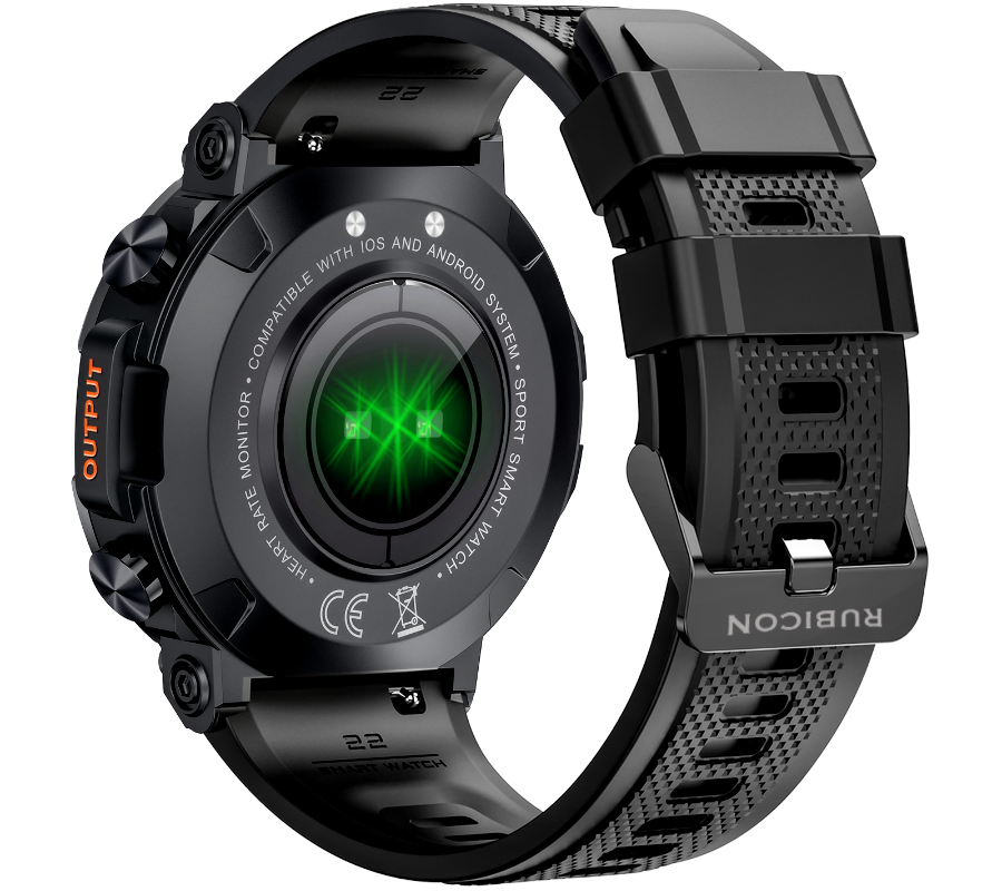 Smartwatch zegarek Rubicon RNCE95 czarny Bluetooth