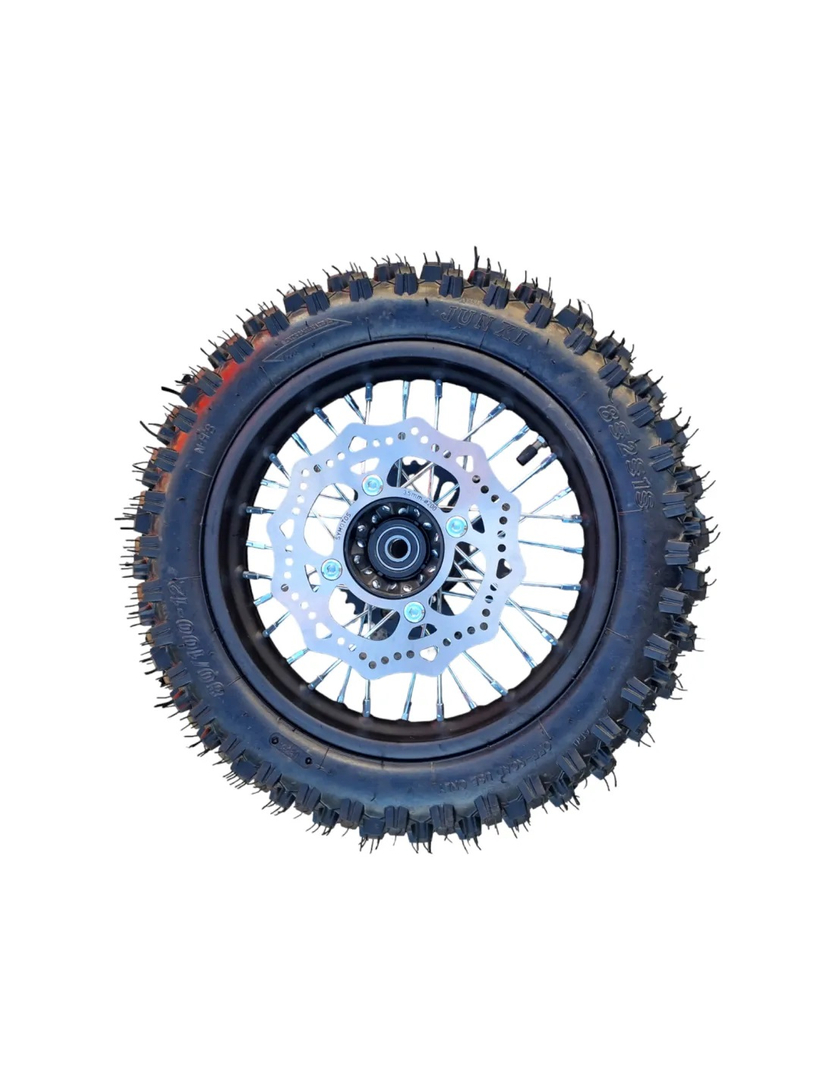 Koła 14/12 cali przód tył komplet pitbike MRF 120 140 RC Kayo TD125 TSD110