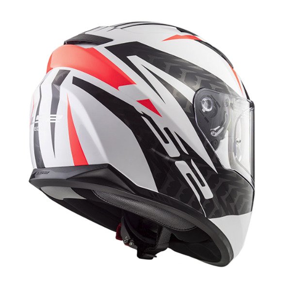 Kask sportowy ls2 ff320 stream evo commander white black red