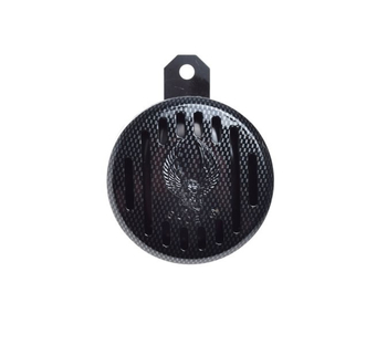 Sygnał dźwiękowy klakson 12V osłona plastikowa carbon z orłem