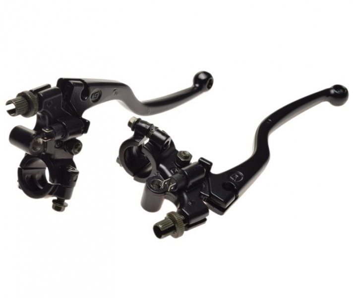 Dźwignia sprzęgła + hamulca bębnowego z korpusem