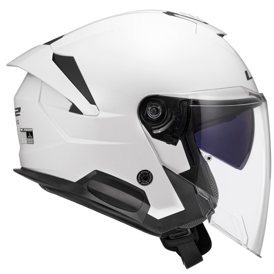 Kask otwarty LS2 OF618 Verso II Solid White homologacja ECE 22.06