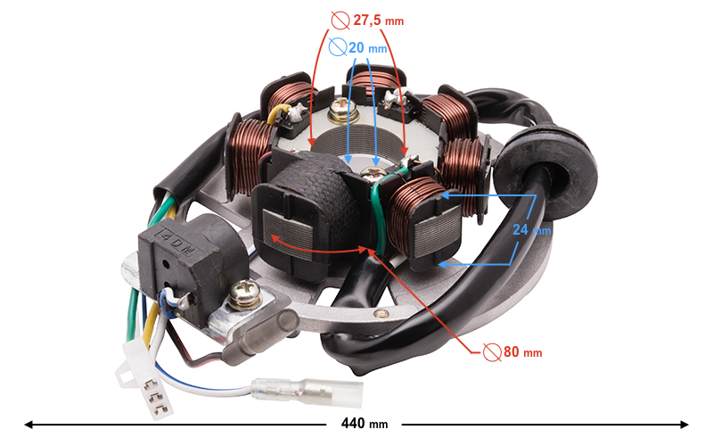 Iskrownik stojan skuter Barton Firefox 50