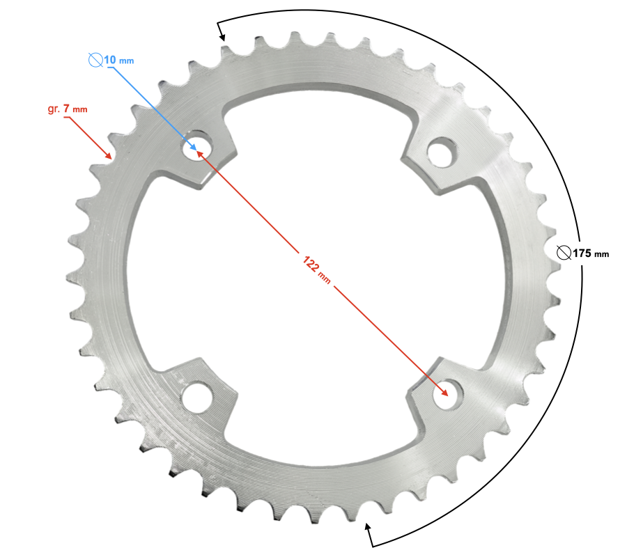 Zębatka Tył Tylna Quad ATV Benyco Pentora