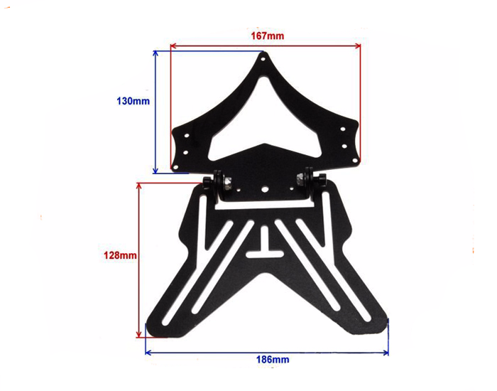 Uchwyt mocowanie tablicy rejestracyjnej regulowane