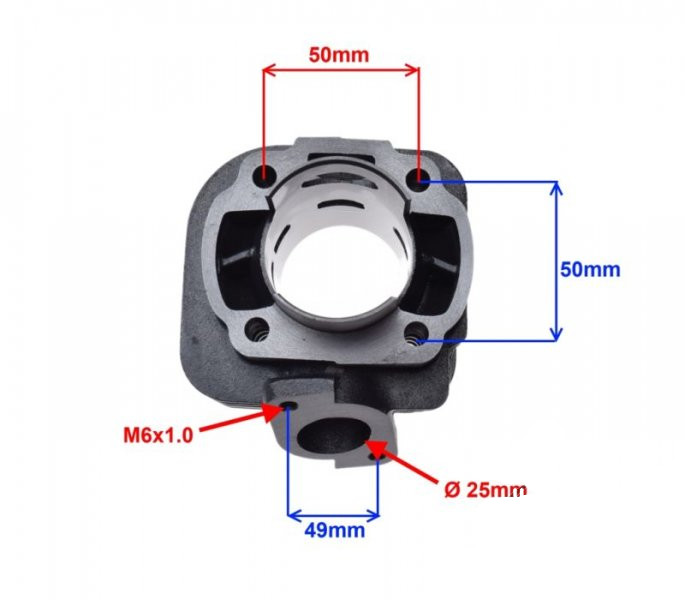 Cylinder 2t 70ccm3 47mm kpl Ktm Mbk Pgo Yamaha