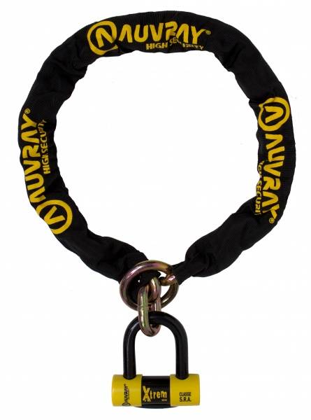 AUVRAY Zestaw Łańcuch z Ogniwem Lasso z Kłódką