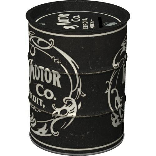 Skarbonka beczka Ford Vintage superior metalowa puszka na prezent