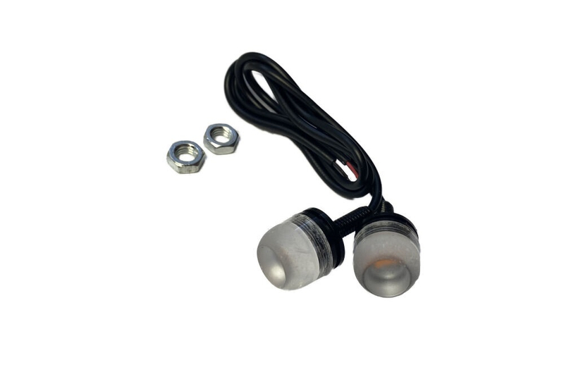 Śruby tablicy rejestracyjnej świecące pomarańczowe 2 sztuki