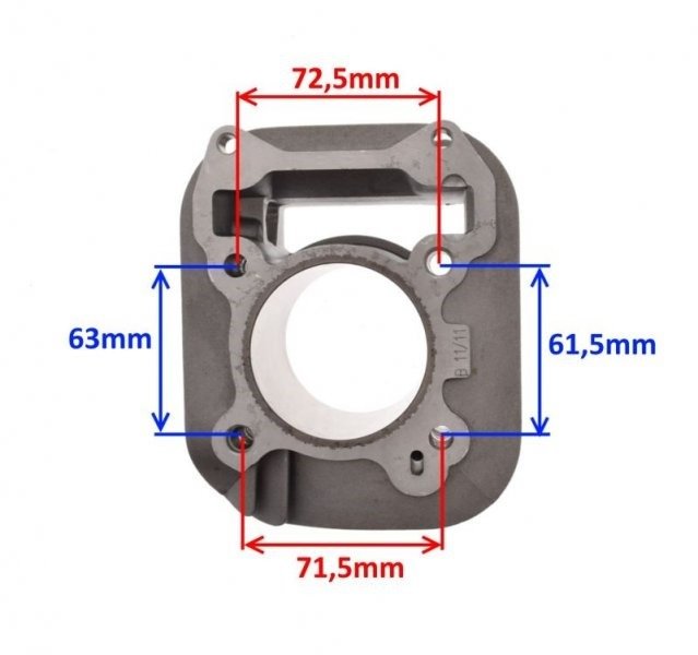 Cylinder piaggio vespa 150ccm 4t goły