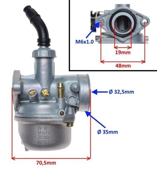 Gaźnik 4t 139FMB Romet Kinroad Chopper Czoper ATV
