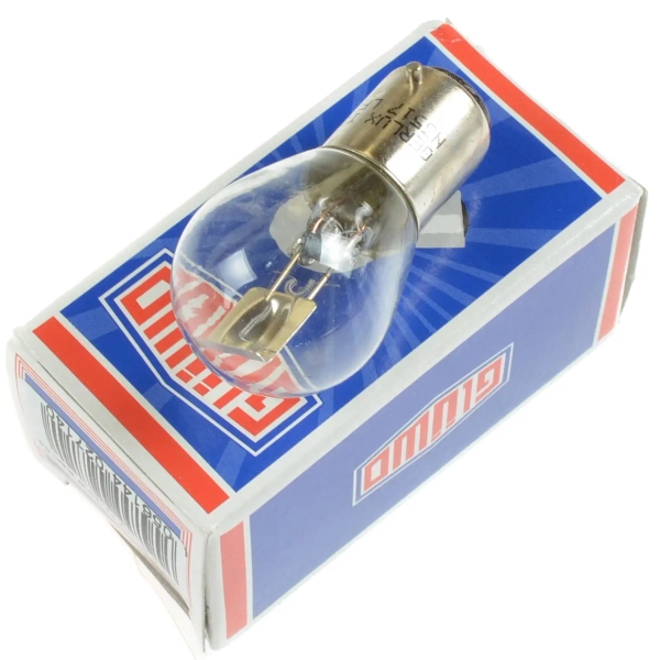 Żarówka GLÜWO 12V 25/25W BAX15D do CDI Romet Komar Kadet Ryś Żak Motorynka