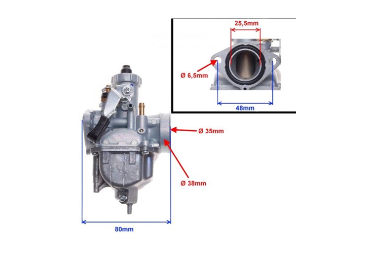 Gaźnik ssanie ręczne kpl lifan 125-150cm3 