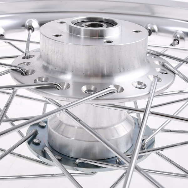 Koło jezdne 2,15x16 Simson S51 alu szprychy chrom DPR