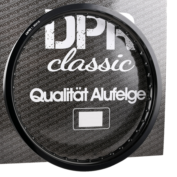 Obręcz koła 1,85x18 aluminiowa czarna MZ ETZ TS WSK DPR Classic