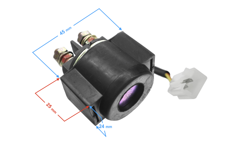 Przekaźnik rozrusznika do skutera 4T Kostka 2pin Romet Junak Barton