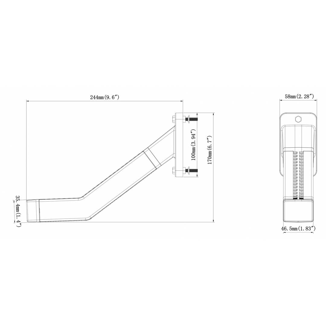 Lampa obrysowa narożnikowa prawa Laweta Betoniarka Pomoc drogowa 12V/24V