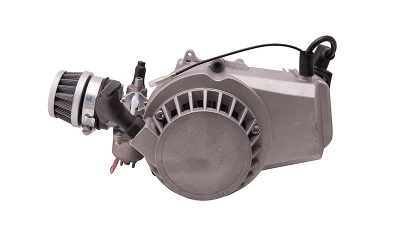 Silnik poziomy Pocket Bike 60cc 2T automat srebrny