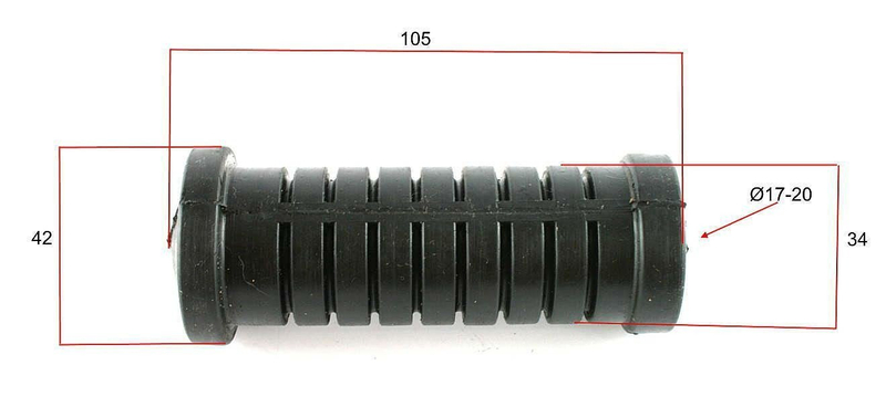 Guma podnóżka podnóżek nowy typ 1 Simson S50 S51 Enduro