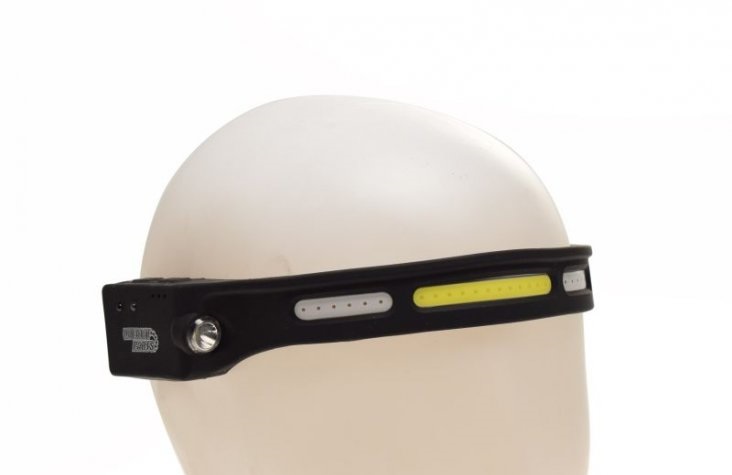 Latarka czołowa boczna LI-ION 1200mAh IPX4 USB C