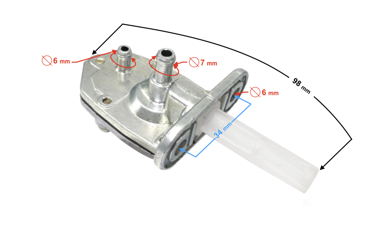 Kranik paliwa do skutera Gillera