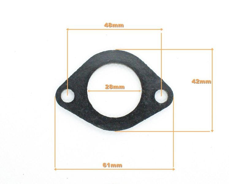 Uszczelka ebonitowa kolektora ssącego króćca chińskie pojazdy 125/150ccm 4T