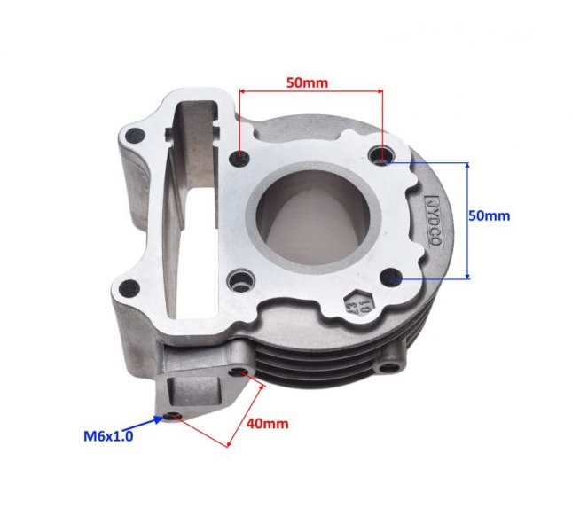 Cylinder 50cc 39,00mm skuter Peugeot Kisbee