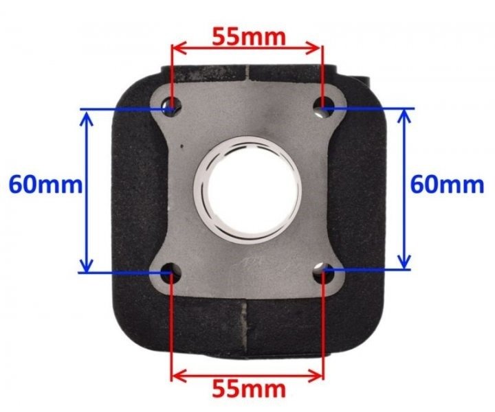 Cylinder kompletny kymco calypso sym jet 2t 50ccm