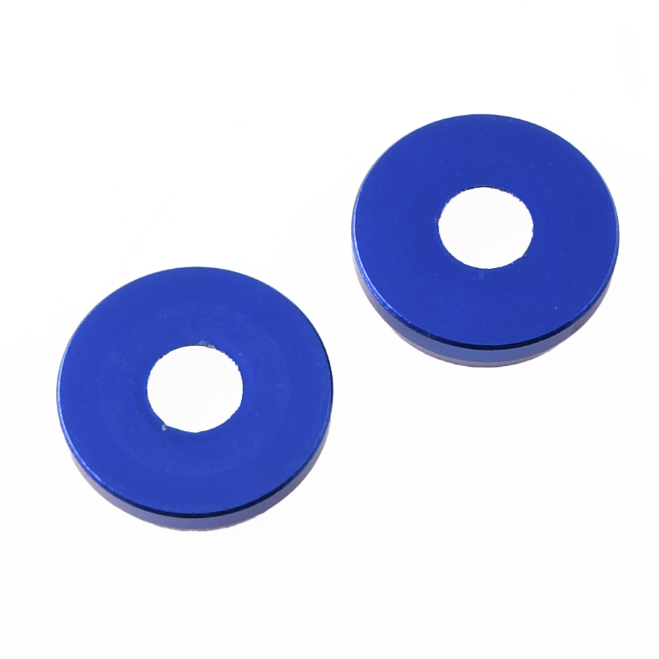 Podkładki śruby amortyzatora tył M8 alu cnc niebieskie Simson DPR Performance