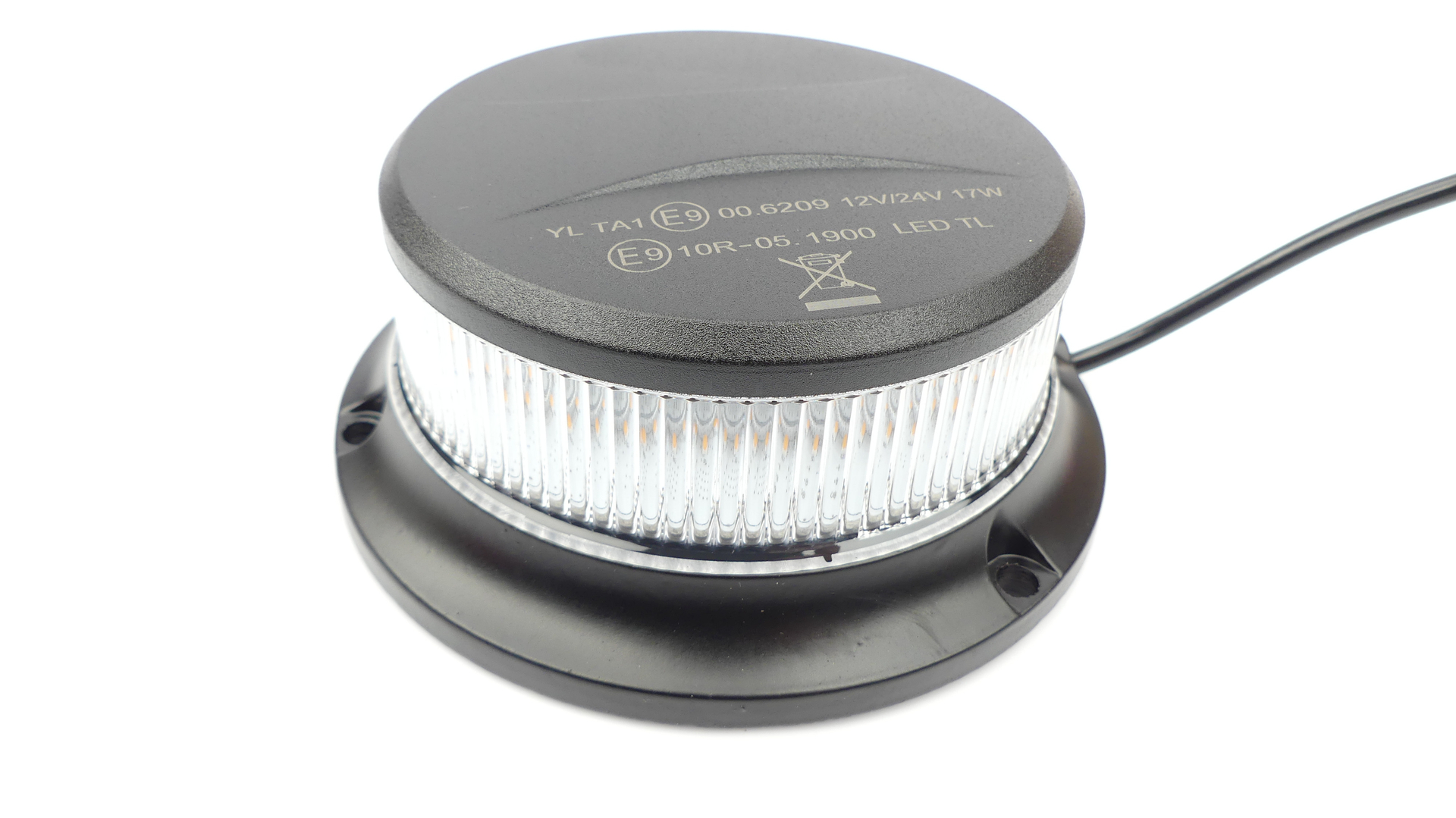 Lampa Błyskowa Kogut 18LED PICO Biała R65 Magnes