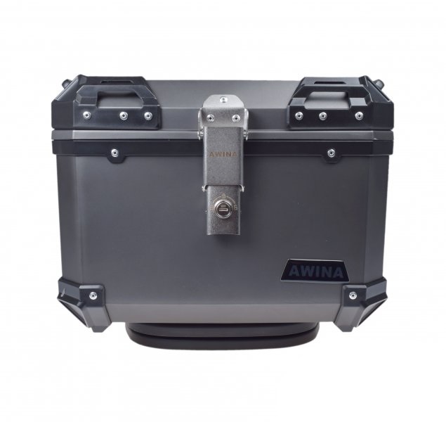 Kufer centralny titanium szary duży Awina 45l 43.5x38x34cm