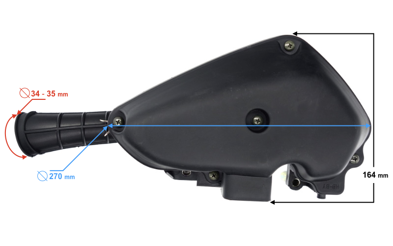 Filtr powietrza obudowa do skutera Barton Falcon