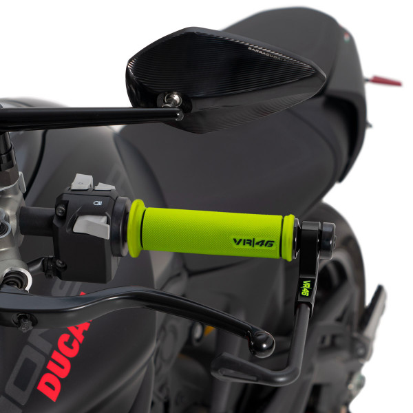 Manetki motocyklowe Barracuda VR46 żólte 122mm 22mm