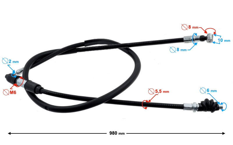 Linka sprzęgła do Barton Ranger Classic 98cm