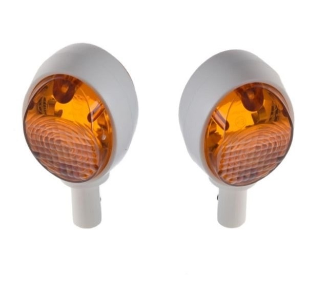 Kierunkowskazy Simson Schwalbe białe MZ ES TS 6V