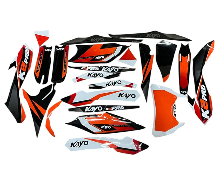Okleina komplet grafik dirtbike Kayo K2 Pro Enduro