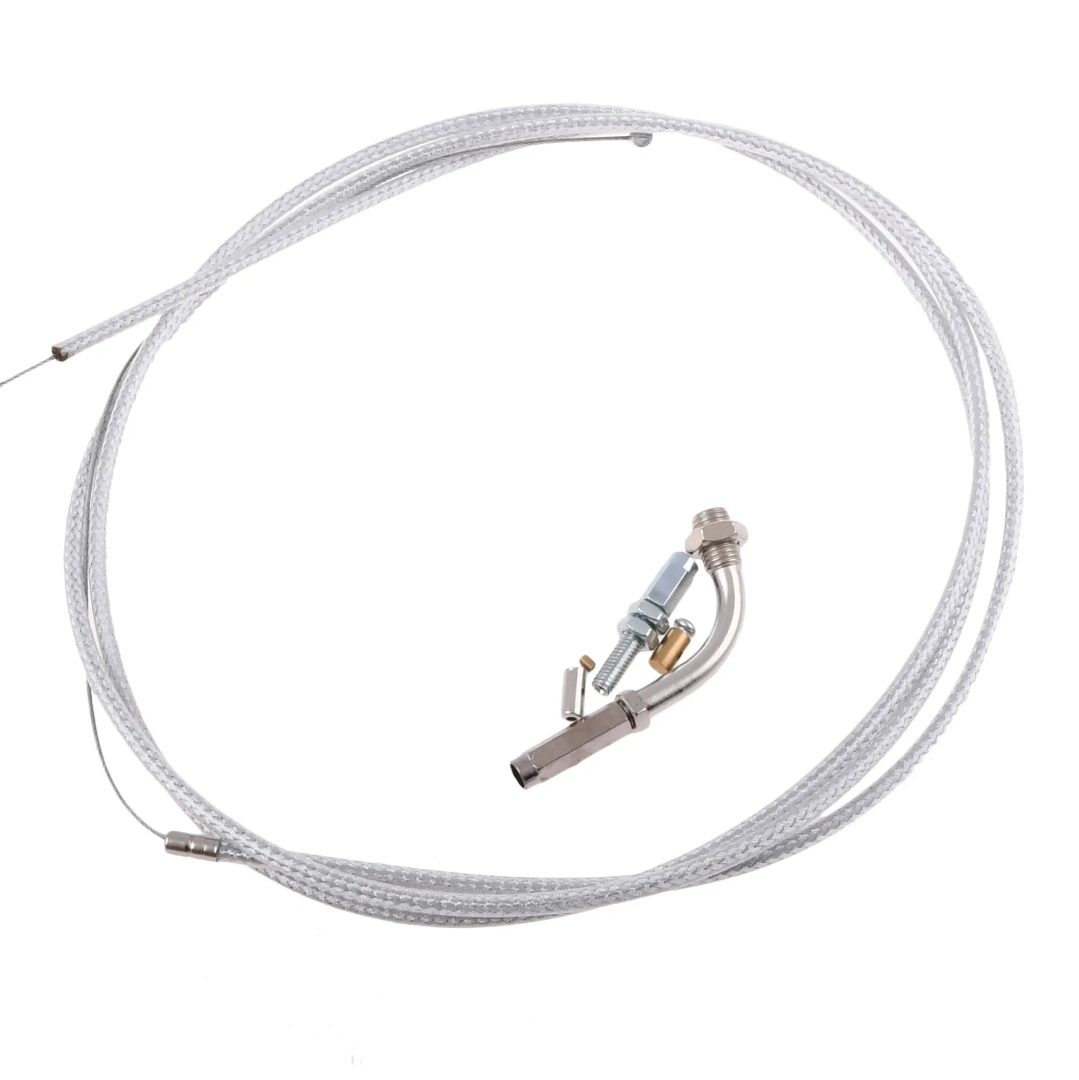 Linka gazu uniwersalna 190 / 230cm srebrna Racing Force