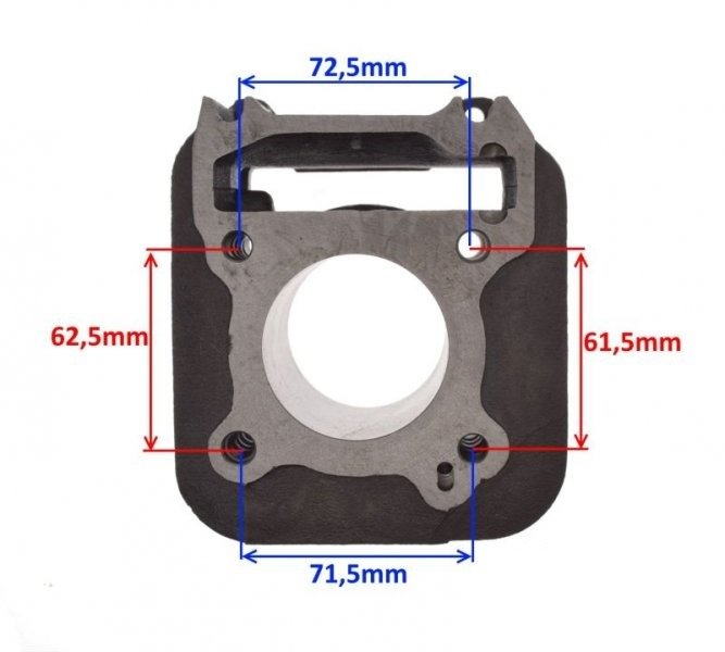Cylinder piaggio vespa 125ccm 4t goły
