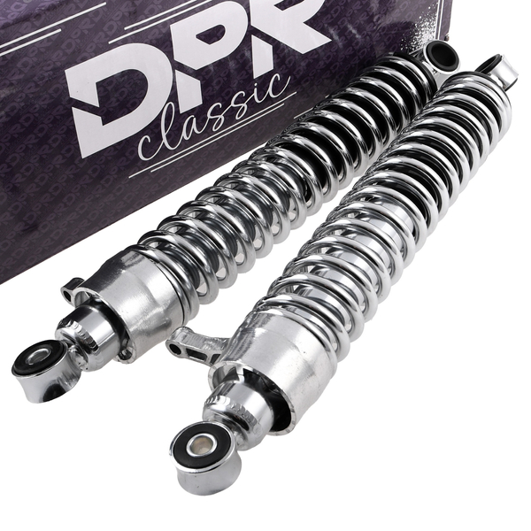 Amortyzatory 380mm wersja MK2 chromowane MZ ETZ DPR Classic