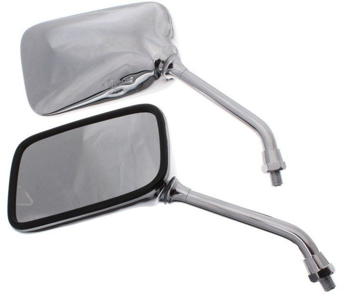 Lusterka owalne metal chrom Honda chopper classic homologacja